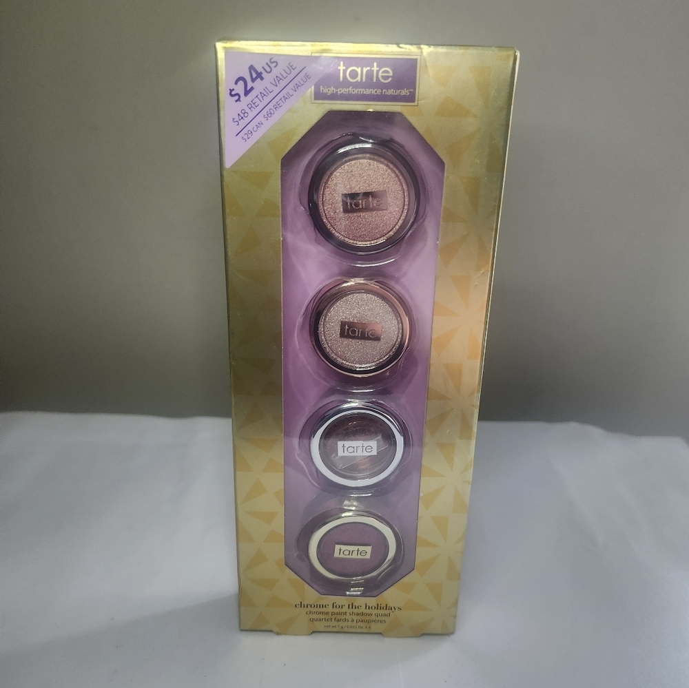 Tarte -Chrome for the Holidays Chrome Paint Shadow Quad